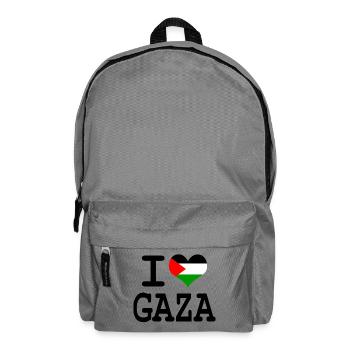 i love Gaza - Sac à dos - gris éléphant - Devant