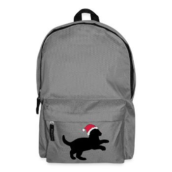 Chaton dans un chapeau de Noël. - Sac à dos - gris éléphant - Devant