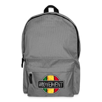 Rastafarian Bewegung Symbol Design - Rucksack - Mittelgrau - Vorne