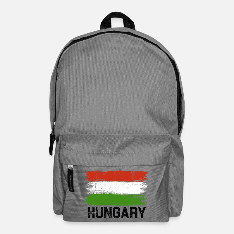 Coup de pinceau du drapeau hongrois - Sac à dos - gris éléphant
