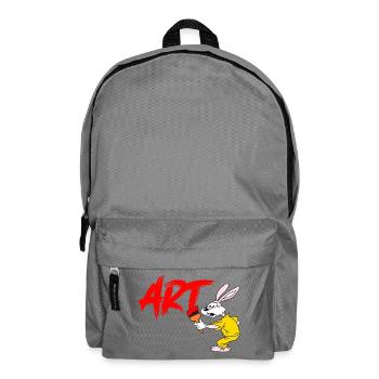Serge le Lapin artiste - Sac à dos - gris éléphant - Devant