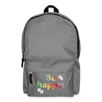 Be happy Rainbow - Sonja Ariel von Staden - Rucksack - Mittelgrau - Vorne