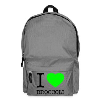 J’AIME LE BROCOLI Brocoli Légumes - Sac à dos - gris éléphant - Devant