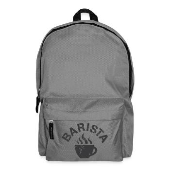 Barista symbol for coffee, friends and fans Gastro - Backpack - elephant grey - Front
