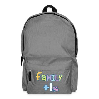 Familie Plus eins - Rucksack - Mittelgrau - Vorne