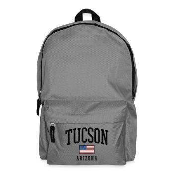 Tucson Arizona USA Design with Flag - Backpack - elephant grey - Front