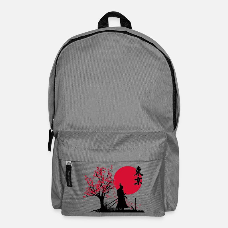 Samurai Shadow Slayer | HDR Graphics Japanese Art - Backpack - elephant grey