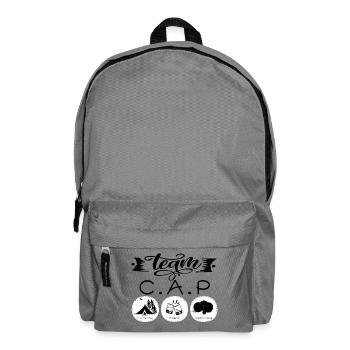 Team CAP camping apero petanque - Sac à dos - gris éléphant - Devant