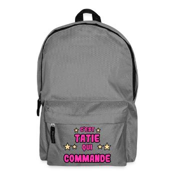 C'est tatie qui commande - Sac à dos - gris éléphant - Devant