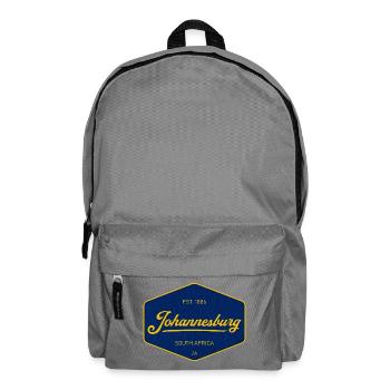 Johannesburg Vintage Sign Blue Yellow - Backpack - elephant grey - Front