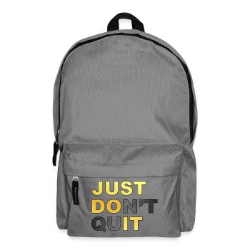 Just don't. Just don't Just doit! # - Backpack - elephant grey - Front