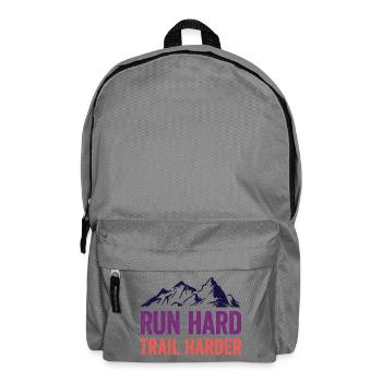 Run Hard. Trail Harder. - Backpack - elephant grey - Front