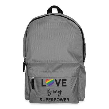 Pride Month - LGBTQ+ Love is My Superpower - Backpack - elephant grey - Front