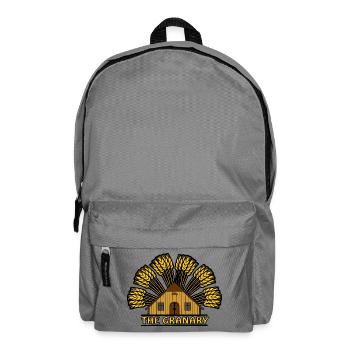 Granary color with grain arch above it - Backpack - elephant grey - Front