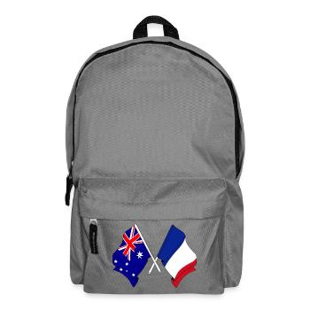 Flagge von Australien und Flagge von Frankreich - Rucksack - Mittelgrau - Vorne