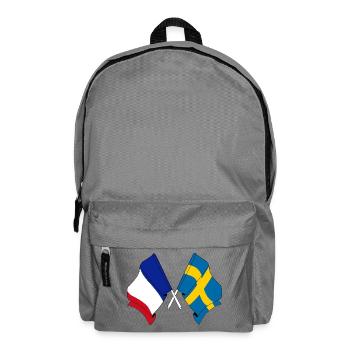 Drapeau de la France et drapeau de la Suède - Sac à dos - gris éléphant - Devant