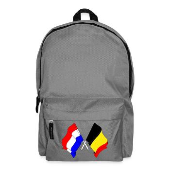 Flag of the Netherlands and flag of Belgium - Backpack - elephant grey - Front