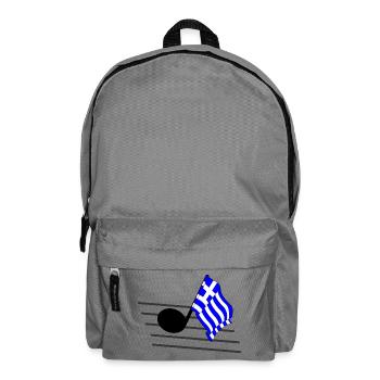 Flag music tone flag Greece - Backpack - elephant grey - Front