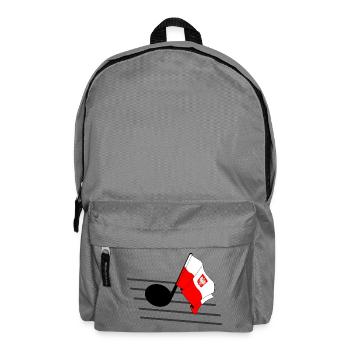 Flag music tone flag Poland - Backpack - elephant grey - Front