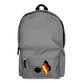 Flag music tone flag Germany - Backpack - elephant grey - Front