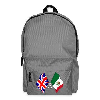 Drapeau de l’Angleterre, drapeau du Mexique - Sac à dos - gris éléphant - Devant