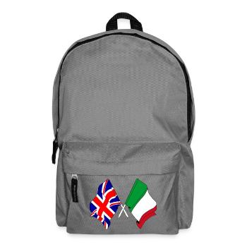 Flag England, flag Italy - Backpack - elephant grey - Front