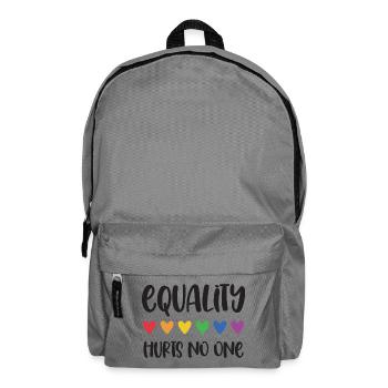 LGBT Pride Month - Equality Hurts No One - Backpack - elephant grey - Front