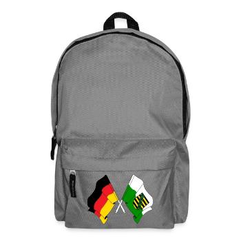 Flag Germany, Saxony - Backpack - elephant grey - Front
