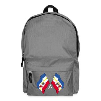 Two flags Mecklenburg Vorpommern - Backpack - elephant grey - Front