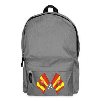 Deux drapeaux Lodz - Sac à dos - gris éléphant - Devant