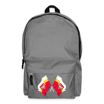 Two flags Little Poland - Backpack - elephant grey - Front