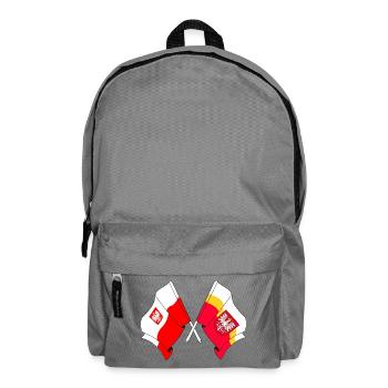 Flag of Poland, Little Poland crossed - Backpack - elephant grey - Front