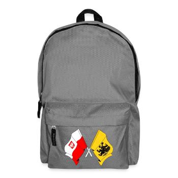 Flag Poland, Pomerania - Backpack - elephant grey - Front