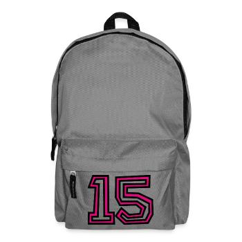 15. 15 ANS. 15e ANNIVERSAIRE. ANNIVERSAIRE 15 ANS. - Sac à dos - gris éléphant - Devant