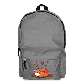 Illustration de renard d’automne tranquille - Sac à dos - gris éléphant - Devant