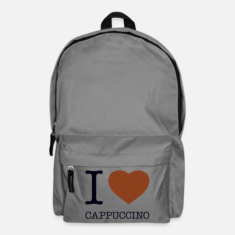I LOVE CAPPUCCINO - Rucksack - Mittelgrau