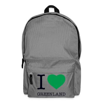 I LOVE GREENLAND Grönland - Backpack - elephant grey - Front