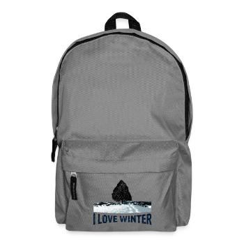 I love winter tree with - Backpack - elephant grey - Front
