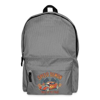 Conception de voiture personnalisée Speed Demon - Sac à dos - gris éléphant - Devant