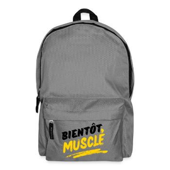 Energetic Muscular Design in Urban Style - Backpack - elephant grey - Front
