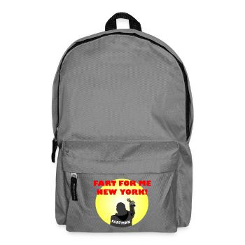 Comedy Thema Grafik T-Shirt - Rucksack - Mittelgrau - Vorne