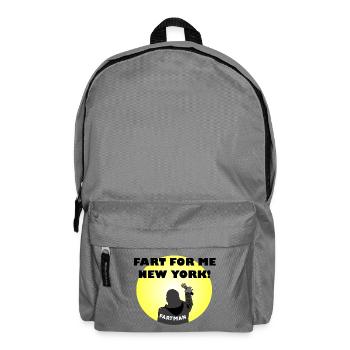 Fart Man Comedy Illustration - Backpack - elephant grey - Front
