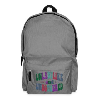Pas digne d’une dame et sans être dérangée - Sac à dos - gris éléphant - Devant