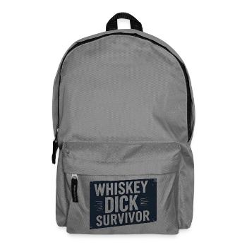 Whiskey Dick Survivor Schmutziger Humor Frech Drec - Rucksack - Mittelgrau - Vorne