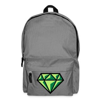 Diamant (pierre précieuse symbole brillant / POS Gre 3C) - Sac à dos - gris éléphant - Devant
