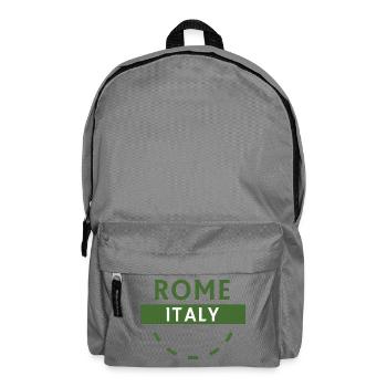 Emblème vert de Rome Italia - Sac à dos - gris éléphant - Devant