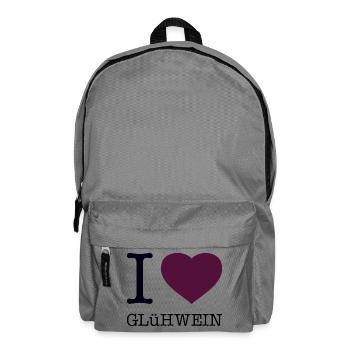 I love mulled wine - Backpack - elephant grey - Front