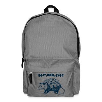 Best Mom Ever Opossum - Rucksack - Mittelgrau - Vorne