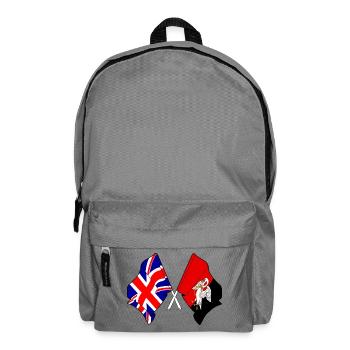 Buckinghamshire & Großbritannien gekreuzt - Rucksack - Mittelgrau - Vorne