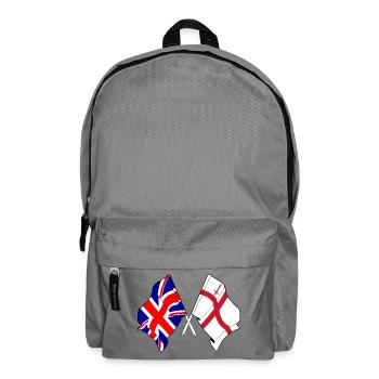 City of London & Great Britain Flaggen - Rucksack - Mittelgrau - Vorne